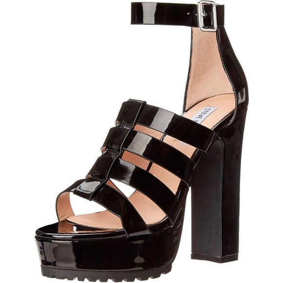 steve madden stacked heel platform sandals
